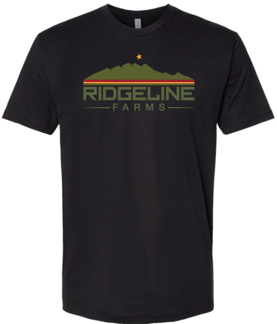 Rasta Ridgeline Logo CVC Tee- Black
