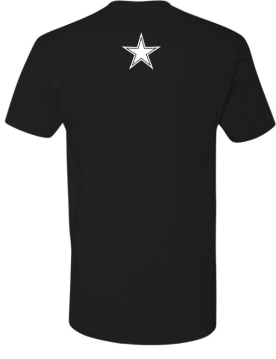 100% Ring-spun Cotton Tee with Snow Mountain Ridgeline Logo - Black