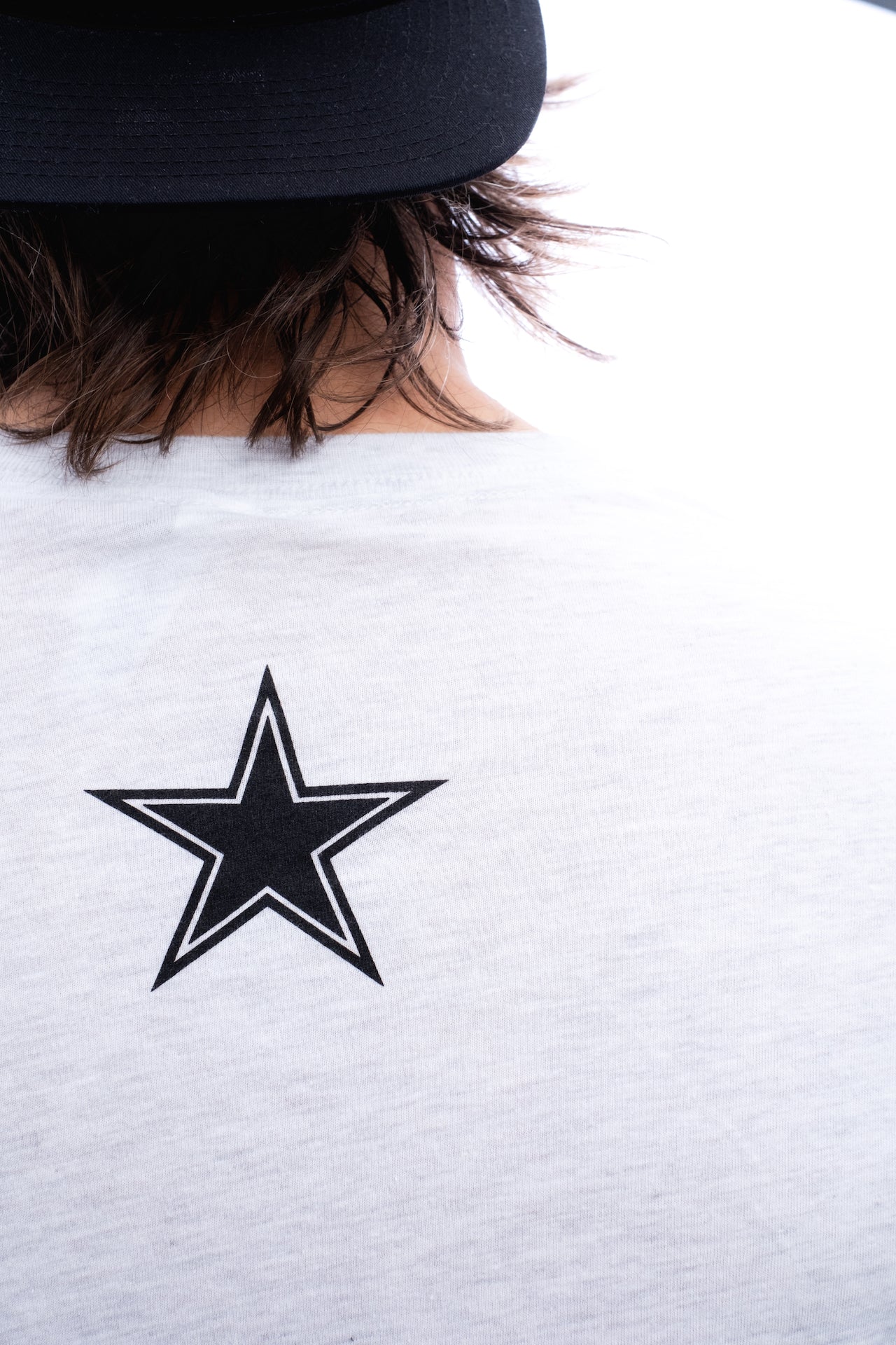 100% Ring-spun Cotton Long Sleeve Tee with Camo Mountain Ridgeline Logo - White