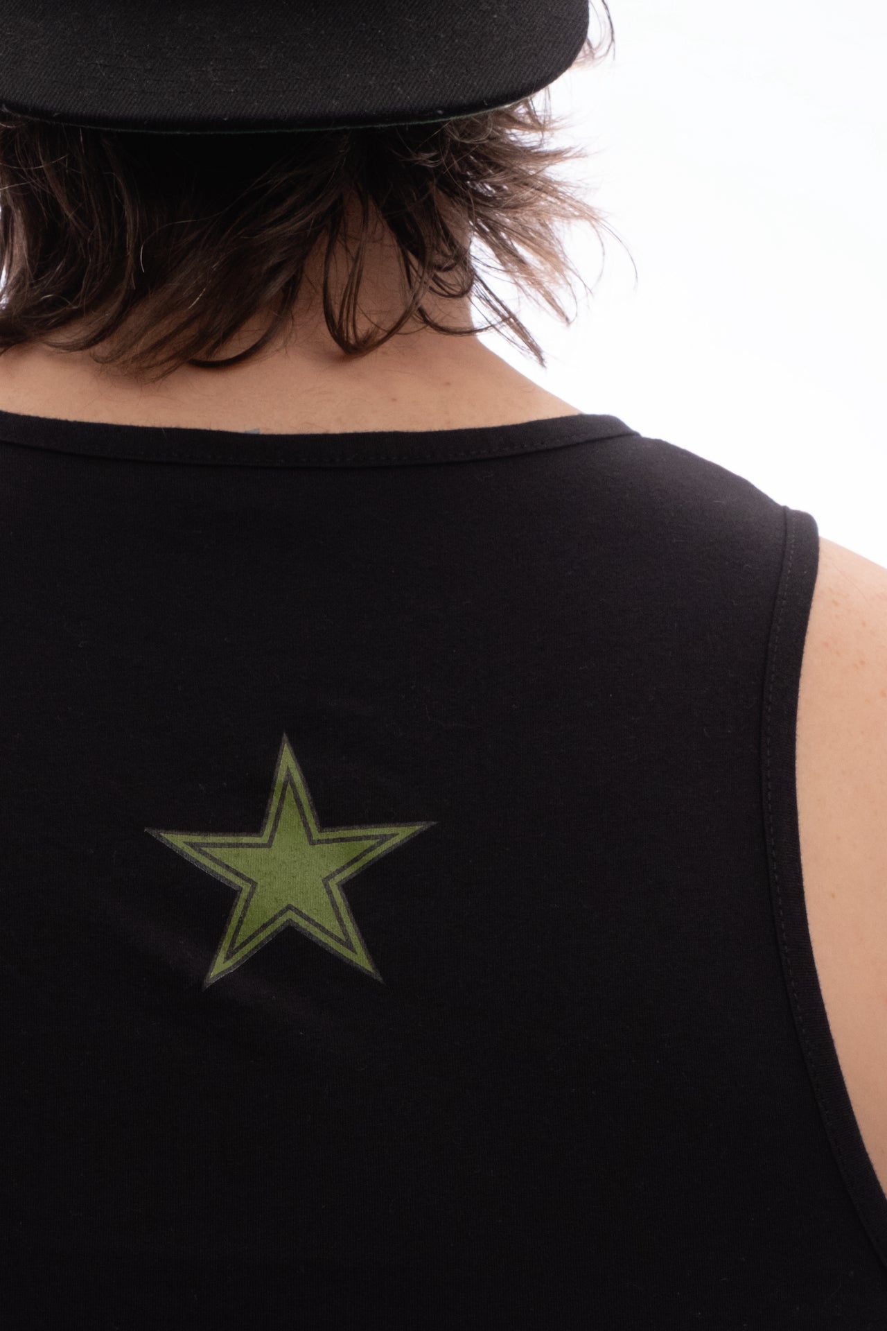 Mens Ringer Tank Rasta Ridgeline Logo- Black