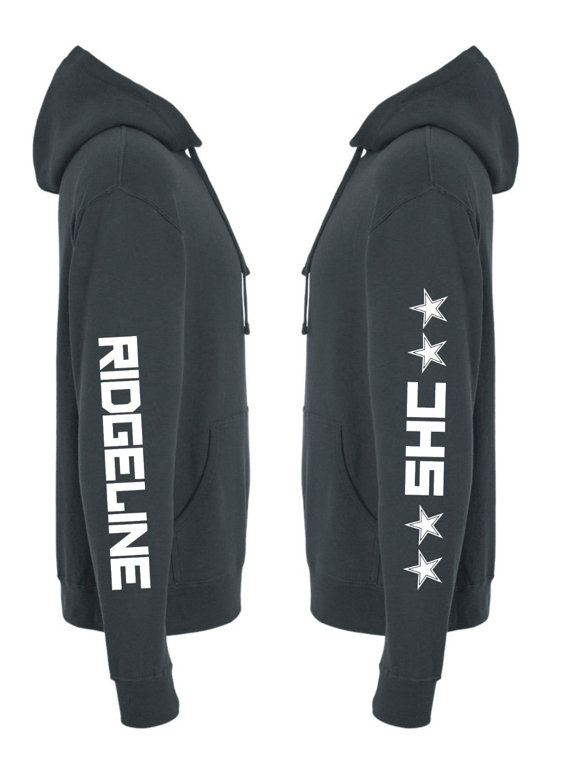 Independent Unisex (Heavy Weight) Premium Ring-Spun Black With White Mountain Original Logo SHC Hoodie